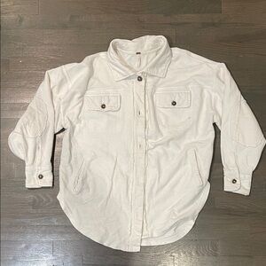 Free People Off-White Button Down Shirt - SEE PHOTOS